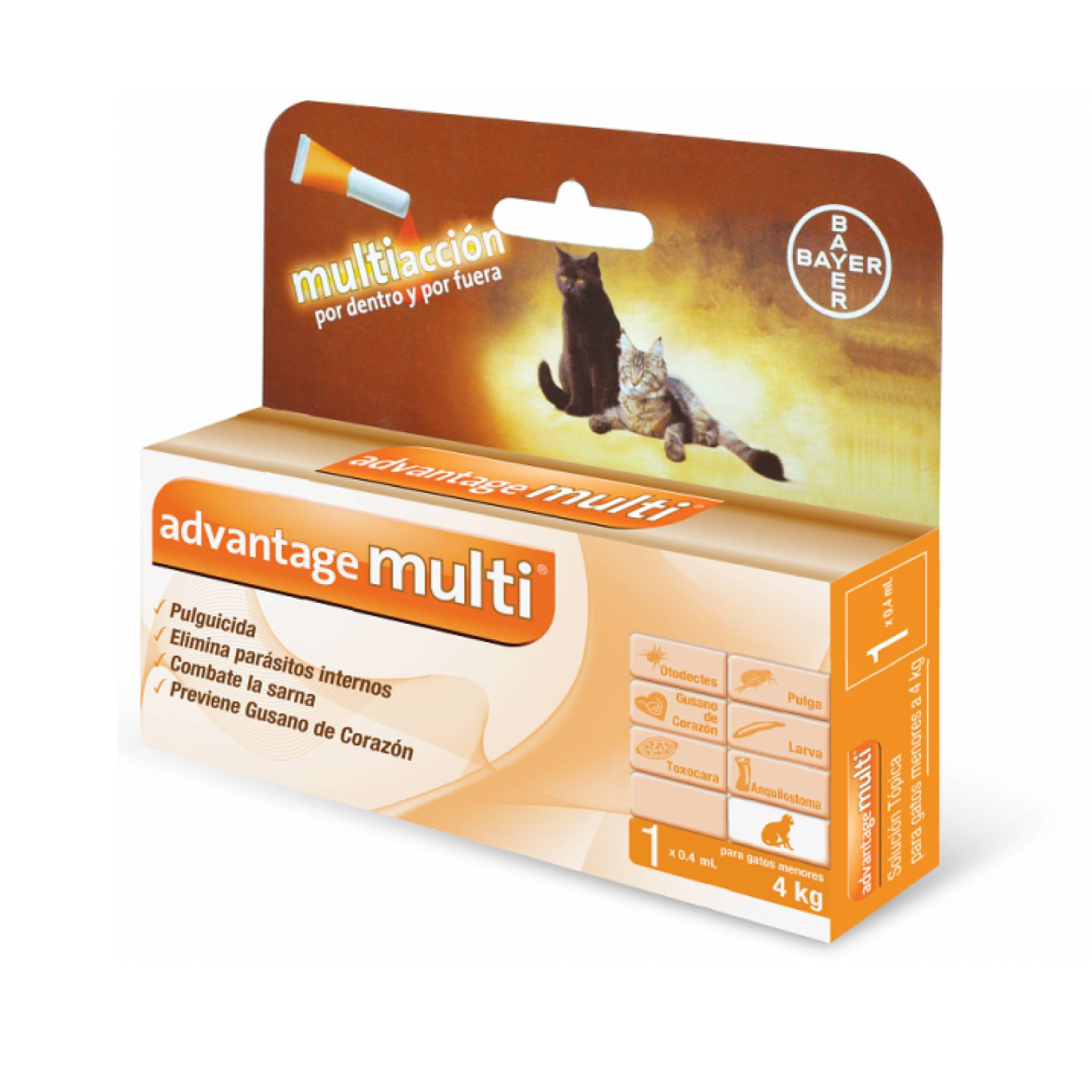 Advantage Multi Gato - Antipulgas Parasitos Sarna Advantage Multi Gato - Antipulgas Parasitos Sarna